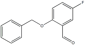 Structure of 2-(BENZYLOXY)-5-FLUOROBENZALDEHYDE