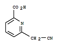 2-Pyridinecarboxylicacid, 6-(cyanomethyl)-结构式