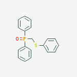 Structure of DIPHENYL(PHENYLTHIOMETHYL)PHOSPHINE OXIDE