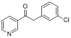 Structure of 2-(3-CHLOROPHENYL)-1-(3-PYRIDINYL)-1-ETHANONE