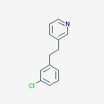 Structure of 3-(3-CHLOROPHENYLETHYL)PYRIDINE