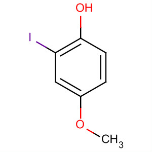 Structure of Phenol, 2-iodo-4-methoxy-