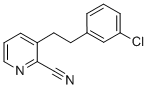 Structure of 3-[2-(3-Chlorophenyl)ethyl]-2-pyridinecarbonitrile