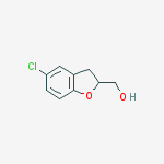 (5-Chloro-2,3-dihydrobenzofuran-2-yl)methanol结构式