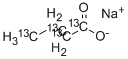 Structure of SODIUM BUTYRATE-13C4