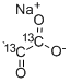 Structure of PYRUVIC-1,2-13C2 ACID SODIUM SALT