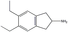 2-氨基-(5,6-二乙基)茚满结构式