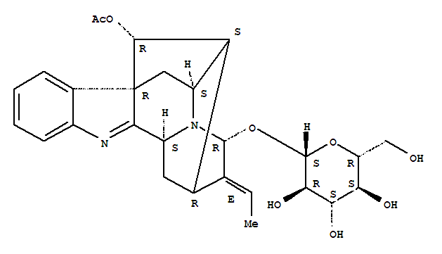 Structure of Vomilenine beta-D-glucoside