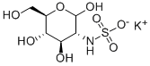 Structure of N-Sulfo-glucosamine potassium salt