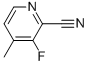 3-氟-4-甲基吡啶-2-甲腈结构式