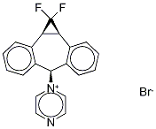 1,1-Difluorocyclopropane-1-dibenzosuberyl PyraziniuM BroMide结构式