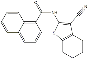 N-(3-cyano-4,5,6,7-tetrahydro-1-benzothiophen-2-yl)naphthalene-1-carboxamide结构式