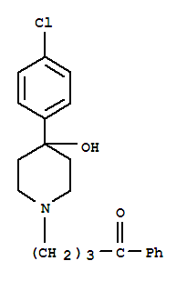 Structure of 1-Butanone,4-[4-(4-chlorophenyl)-4-hydroxy-1-piperidinyl]-1-phenyl-