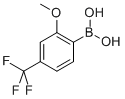 Structure of 2-METHOXY-4-(TRIFLUOROMETHYL)-PHENYLBORONIC ACID