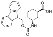 FMOC-顺式-3-氨基环己烷羧酸结构式