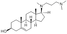 Chemical structure of 17β-[[3-(Dimethylamino)propyl](methyl)amino]androsta-5-ene-3β-ol