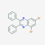 Structure of 5,7-Dibromo-2,3-diphenylquinoxaline