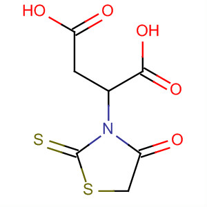 Structure of Butanedioic acid, (4-oxo-2-thioxo-3-thiazolidinyl)-