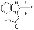 Structure of (2-TRIFLUOROMETHYL-BENZOIMIDAZOL-1-YL)-ACETIC ACID