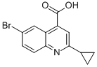 Structure of 6-BROMO-2-CYCLOPROPYL-QUINOLINE-4-CARBOXYLIC ACID