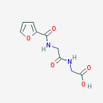 Structure of 2-[[2-(furan-2-carbonylamino)acetyl]amino]acetic Acid