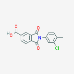Structure of 2-(3-Chloro-4-methylphenyl)-1,3-dioxoisoindoline-5-carboxylic acid