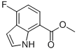 Methyl 4-fluoro-1H-indole-7-carboxylate结构式