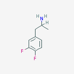 1-(3,4-DIFLUOROPHENYL)-2-AMINOPROPANE结构式