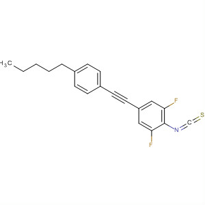Structure of Benzene, 1,3-difluoro-2-isothiocyanato-5-[(4-pentylphenyl)ethynyl]-