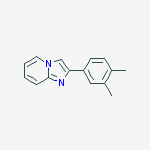 Structure of Imidazo[1,2-a]pyridine, 2-(3,4-dimethylphenyl)-
