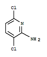 2-氨基-3,6-二氯吡啶结构式