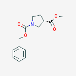 Structure of (S)-1-Benzyl 3-Methyl pyrrolidine-1,3-dicarboxylate