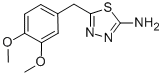 2-氨基-5-(3,4-二甲氧基苯基)-1,3,4-噻二唑结构式