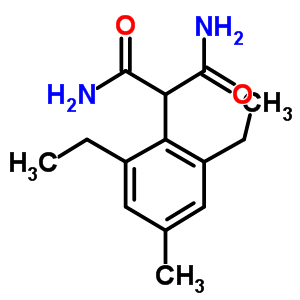 Structure of 2-(2,6-diethyl-4-methyl-phenyl)propanediamide
