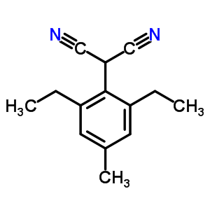 Structure of (2,6-diethyl-4-methylphenyl)propanedinitrile