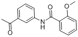 N-(3-acetylphenyl)-2-methoxybenzamide结构式