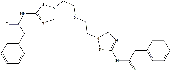 Structure of bis-2-(5-Phenylacetmido-1,2,4-Thiadiazol-2-yl)Ethyl Sulfide