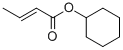 Structure of 2-Butenoic acid, cyclohexyl ester, (2E)-