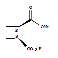 Structure of 2-(methoxycarbonyl)cyclobutanecarboxylic acid