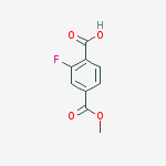 Structure of 1,4-BENZENEDICARBOXYLIC ACID, 2-FLUORO-, 4-METHYL ESTER