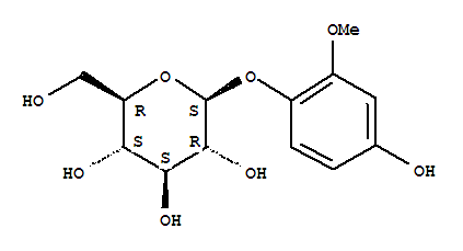 Structure of 4-Hydroxy-2-methoxyphenyl β-D-glucopyranoside