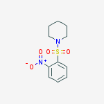 1-((2-Nitrophenyl)sulfonyl)piperidine结构式