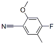 BENZONITRILE,4-FLUORO-2-METHOXY-5-METHYL-结构式