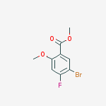 Structure of methyl 5-bromo-4-fluoro-2-methoxybenzoate