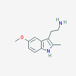2-(5-methoxy-2-methyl-1h-indol-3-yl)ethanamine结构式