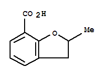 2-Methyl-2,3-dihydro-1-benzofuran-7-carboxylic acid结构式