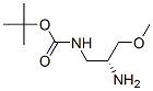 Structure of Carbamic acid,N-[(2R)-2-amino-3-methoxypropyl]-, 1,1-dimethylethyl ester