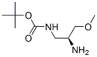 Structure of CARBAMIC ACID [(2S)-2-AMINO-3-METHOXYPROPYL]-,TERT-BUTYL ESTER