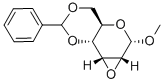 Structure of METHYL 2,3-ANHYDRO-4,6-O-BENZYLIDENE-ALPHA-D-ALLOPYRANOSIDE