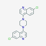 Structure of 1,4-Bis(7-chloroquinolin-4-yl)piperazine